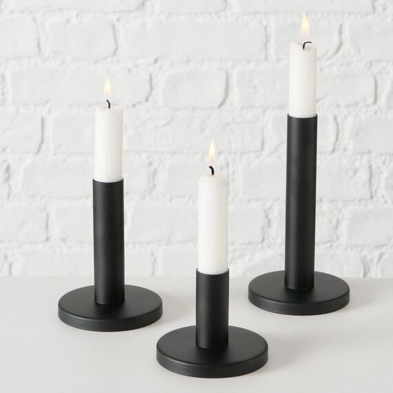 Boltze Malko Kerzenständer Metall Schwarz, 4 image