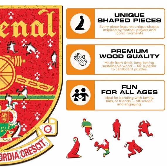 Iconic Puzzles Arsenal FC Retro Logo Formpuzzle 270 Stück(e) Sport, 5 image
