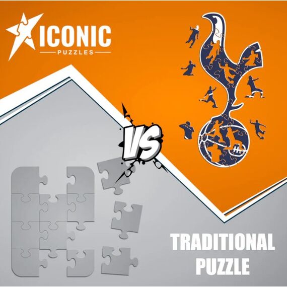 Iconic Puzzles Tottenham Hotspur FC Logo Kontur-Puzzle 150 Stück(e) Sport, 8 image