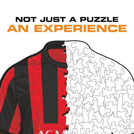 Iconic Puzzles AC Milan - Jersey Puzzlespiel 150 Stück(e) Sport, Farbe: Schwarz, Rot, 5 image