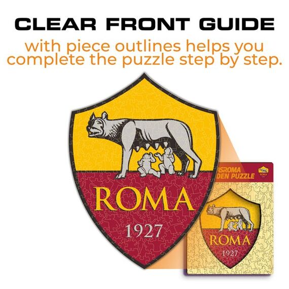 Iconic Puzzles AS Roma Logo Puzzlespiel 150 Stück(e) Sport, Farbe: Grau, Rot, Gelb, 8 image