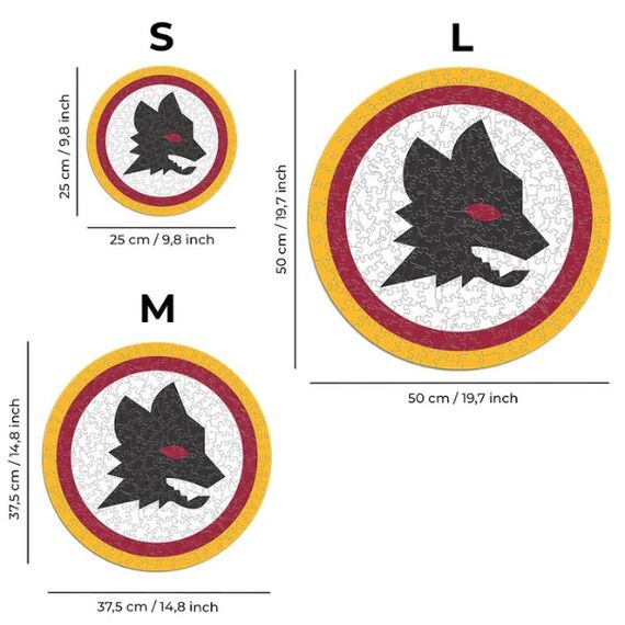 Iconic Puzzles AS Roma - Lupetto Logo Formpuzzle 270 Stück(e) Sport, 5 image