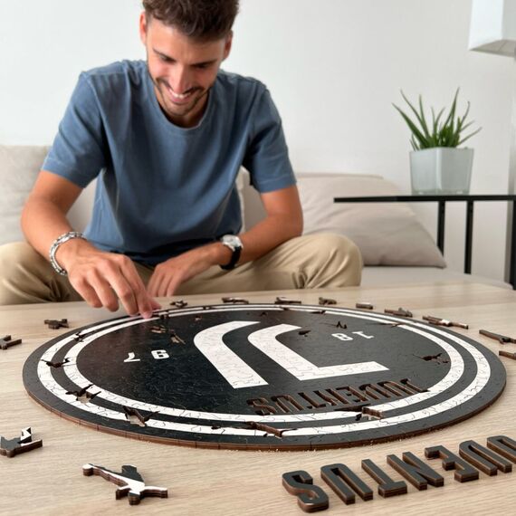 Iconic Puzzles Juventus FC Logo Puzzlespiel 150 Stück(e) Sport, Farbe: Schwarz, Weiß, 2 image