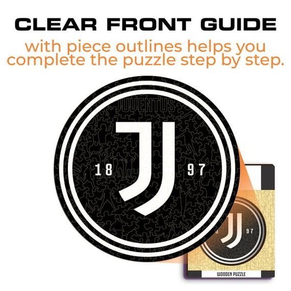 Iconic Puzzles Juventus FC Logo Puzzlespiel 150 Stück(e) Sport, Farbe: Schwarz, Weiß, 8 image