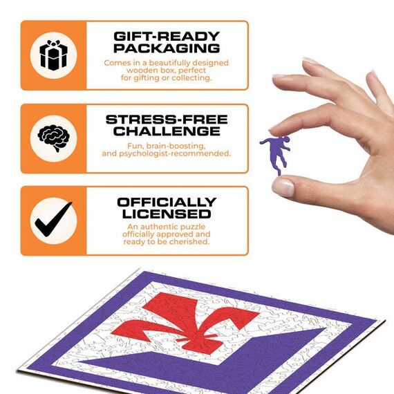 Iconic Puzzles ACF Fiorentina Logo Puzzlespiel 150 Stück(e) Sport, Farbe: Violett, Rot, Weiß, 3 image