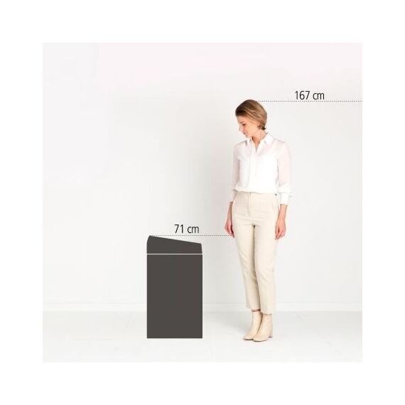 Brabantia Touch Bin 60 l Rund Beige, 2 image