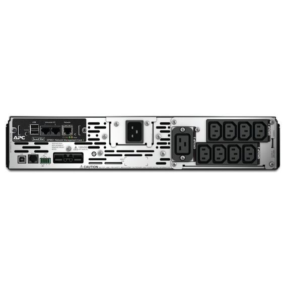 APC Smart-UPS X SMX3000RMHV2UNC - 3000VA, 8x C13 + 1x C19 Ausgang, USB, erweiterbare Laufzeit, NMC