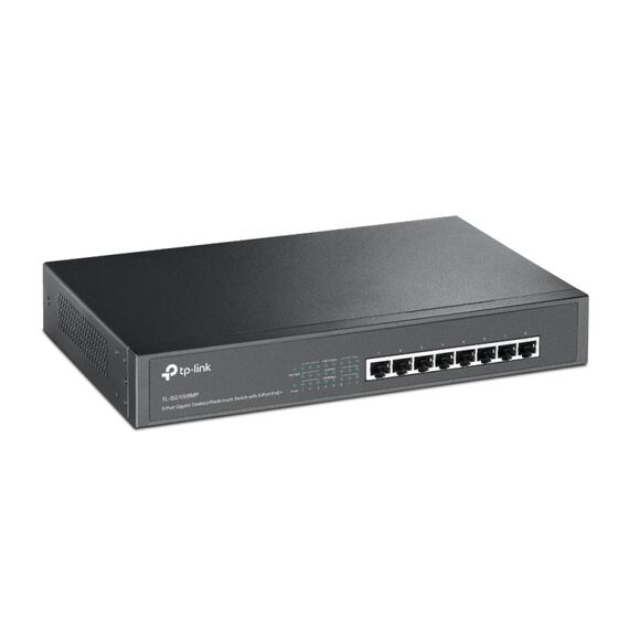 TP-Link TL-SG1008MP Netzwerk-Switch Unmanaged Gigabit Ethernet (10/100/1000) Power over Ethernet (PoE) Schwarz