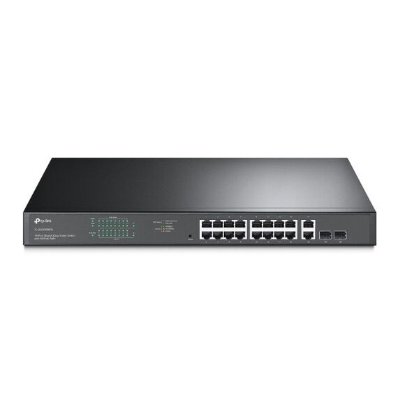 TP-Link TL-SG1218MPE Netzwerk-Switch Managed L2 Gigabit Ethernet (10/100/1000) Power over Ethernet (PoE) 1U Schwarz