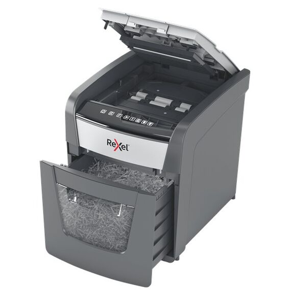 Rexel Optimum AutoFeed+ 50X Aktenvernichter Partikelschnitt-Zerkleinerung 55 dB 22 cm Schwarz, 3 image