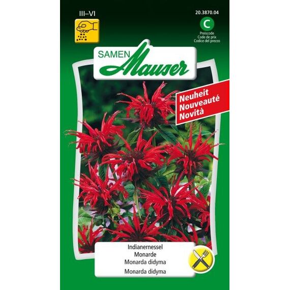 Samen Mauser 20387004 Blumensamen/-zwiebel Bergamotte