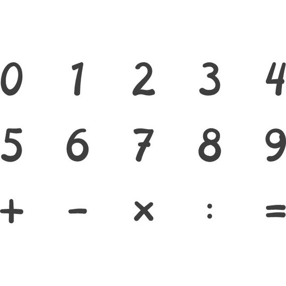 HEYDA Stempelset Zahlen 15er