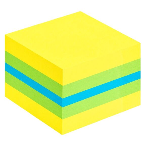 3M Post-it 2051L Klebezettel Quadratisch Blau, Grün, Türkis, Gelb 400 Blätter Selbstklebend, 3 image