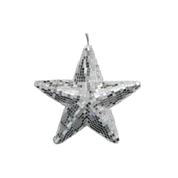 Boltze 2051922 Christbaumschmuck Weihnachtlicher Sternenschmuck Silber