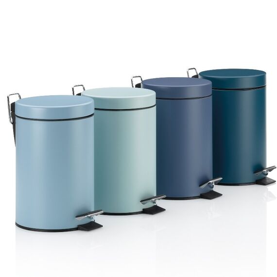 Kela 20528 Abfallbehälter Rund Metall Farbe Petrol, Farbe: Farbe Petrol, 2 image