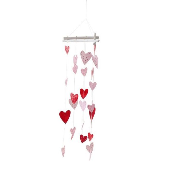 Boltze 2056072 Windspiel & -glocke Pink, Rot