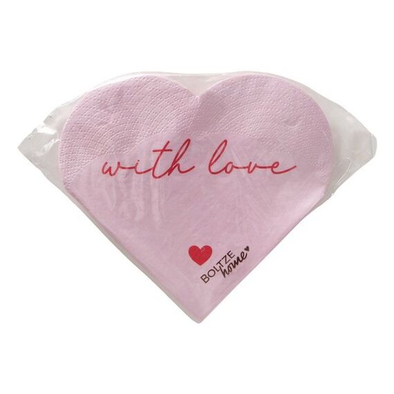 Boltze 2056751 Papierserviette Papier Hellrosa, Rot 12 Stück(e)