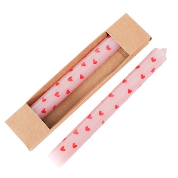 Boltze 2056798 Wachskerze andere Rot, Rose 2 Stück(e)