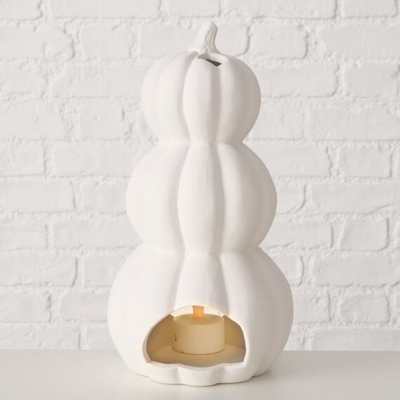 Boltze 2058585 Kerzenständer Keramik Weiß, 4 image