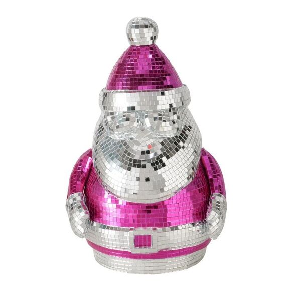 Boltze 2058933 Dekorative Statue & Figur Pink, Silber Glas, Kunststoff