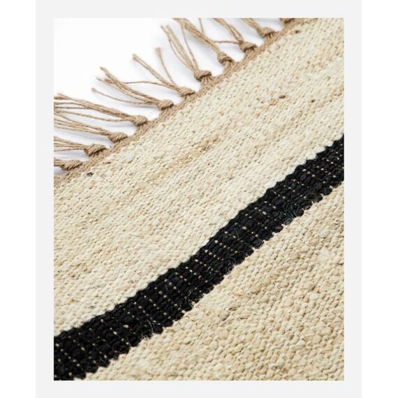 House Doctor 206230712 Teppich Drinnen Bodenmatte Rechteck Jute Natürlich/Natur, Schwarz, 4 image