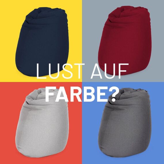 Lumaland 20654 Sitzsack Dunkelblau Drinnen Oval, 7 image
