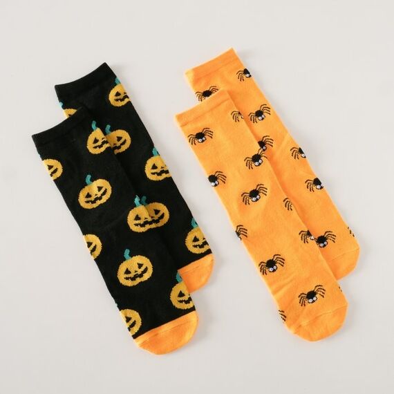 Boltze 2083426 Socke Unisex Crew-Socken Schwarz, Orange 2 Paar(e), 3 image