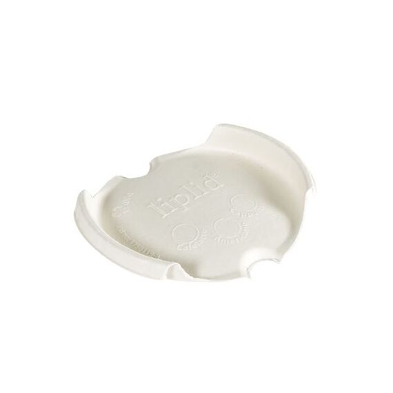 Duni Deckel Melli LipLids 50 Stück Becherdeckel Weiß Bagasse, Bambus