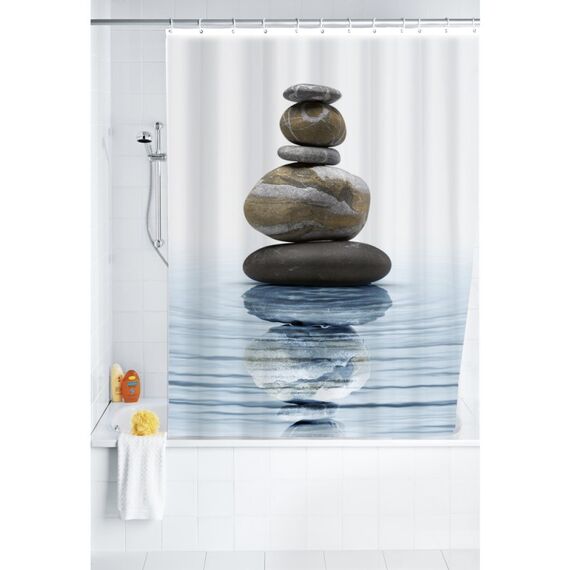 WENKO Meditation Duschvorhang Ring Polyester Mehrfarbig