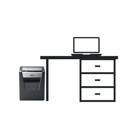 Rexel Momentum X415 Aktenvernichter Partikelschnitt-Zerkleinerung Schwarz, Grau, 6 image