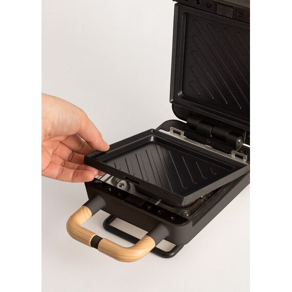 CREATE 211218 Sandwich-Toaster 800 W Schwarz, Farbe: Schwarz, 3 image
