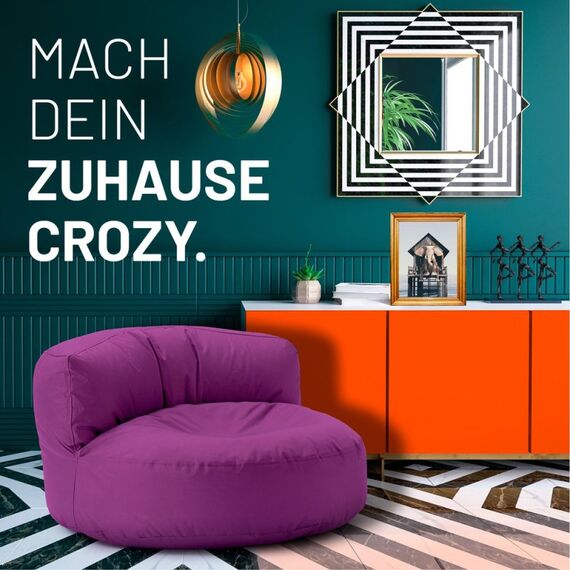 Lumaland Sitzsack-Sofa Lila Drinnen Stuhl, 3 image