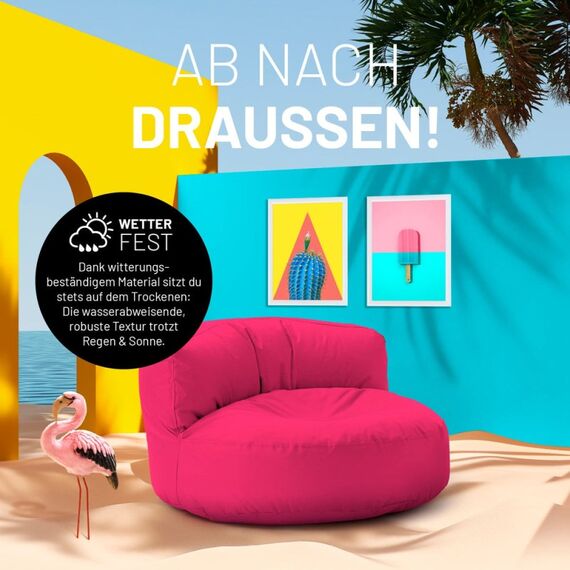 Lumaland Sitzsack-Sofa Pink Drinnen Stuhl, 6 image