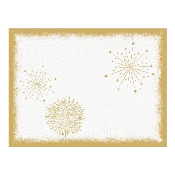 Duni 211600 Platzdeckchen Rechteck Gold, Weiß 500 Stück(e), Farbe: Gold, Weiß