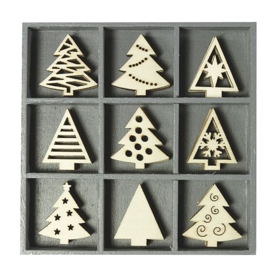 KNORR prandell 2118521021 Christbaumschmuck Weihnachtsbaumschmuck Holz 45 Stück(e)