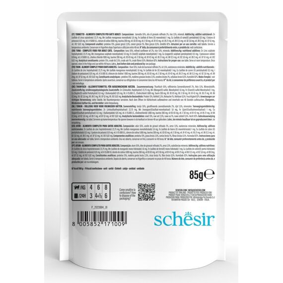 Schesir 21223004 Katzen-Dosenfutter 85 g, 2 image