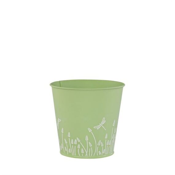 dameco 21246 Blumenkübel Drinnen/Draußen Topfpflanzer Freistehend Metall Grün