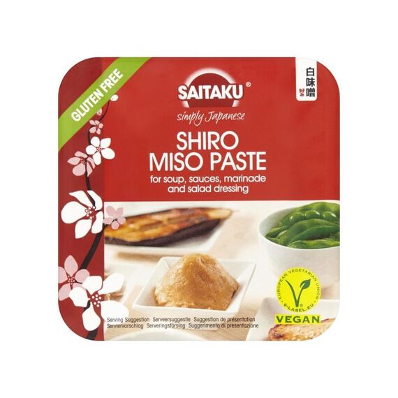 Saitaku Shiro Miso Paste 300 g Lange Nudeln
