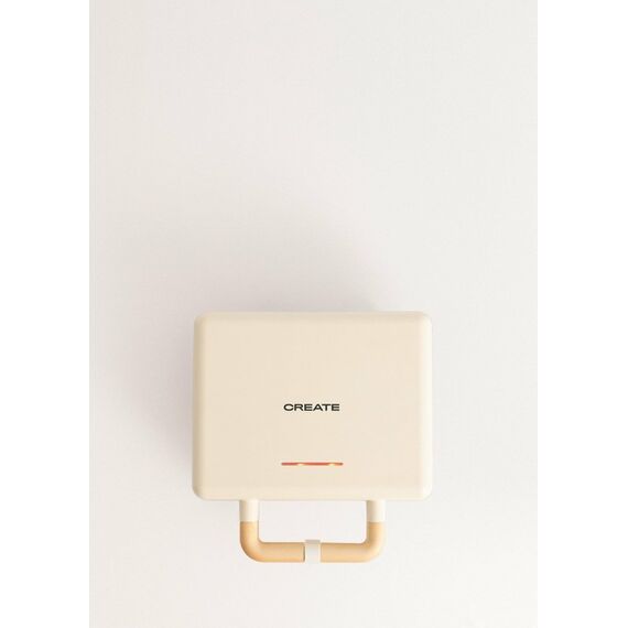 CREATE Stone Studio Sandwich-Toaster 800 W Cremefarben, Farbe: Cremefarben