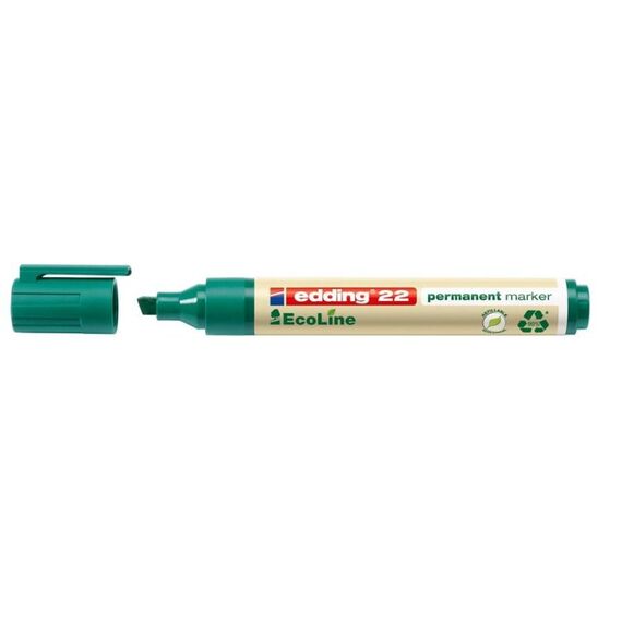 Edding 22 EcoLine Permanent-Marker Meißel Grün