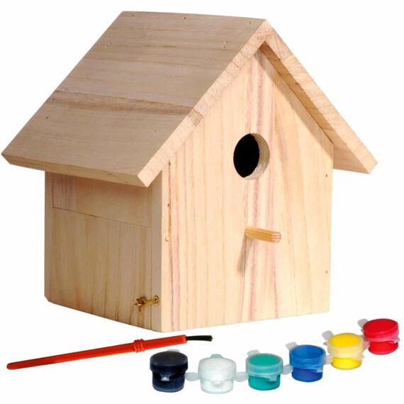 Dobar Nistkasten Bastelset aus Holz, mit Farbe