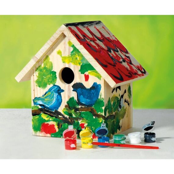 Dobar Nistkasten Bastelset aus Holz, mit Farbe, 3 image