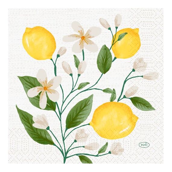Duni Lemon Fiesta Papier Weiß 250 Stück(e)