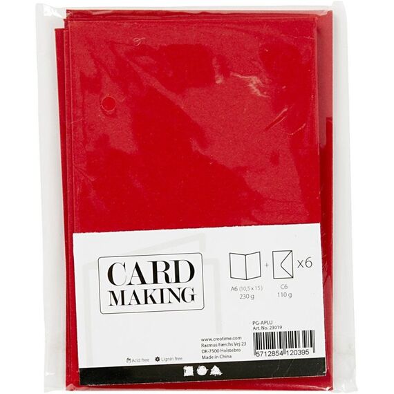 Creativ Company 23019 Briefumschlag C6 (114 x 162 mm) Rot 6 Stück(e), 2 image