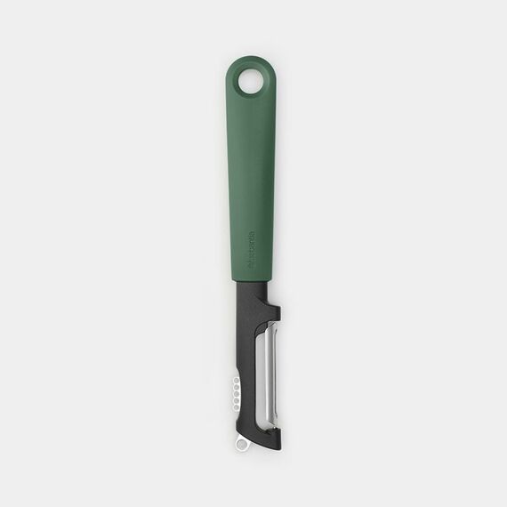 Brabantia 230844 Schäler Obst & Gemüse Schwenkbarer Schäler Schwarz, Grün