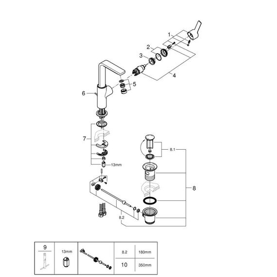 GROHE 232962431 Wasserhahn Schwarz, 4 image