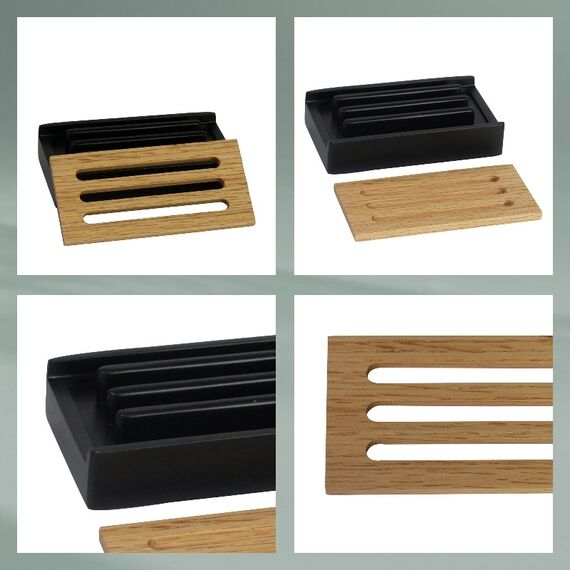 Kela 23686 Seifenhalter Schwarz, 4 image