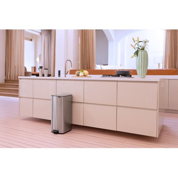 Brabantia Bo Pedal Bin 30 l Rechteckig Stahl, Farbe: Stahl, 4 image