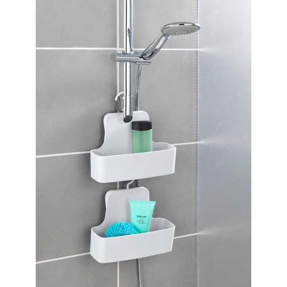 WENKO 23961100 Wandregal für Badezimmer Polyurethan, Polyvinylchlorid (PVC), 3 image