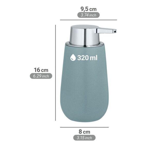 WENKO 24122100 Seifenspender 0,32 l Grau, 5 image